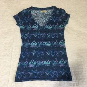 Hollister Tribal V-Neck Shirt